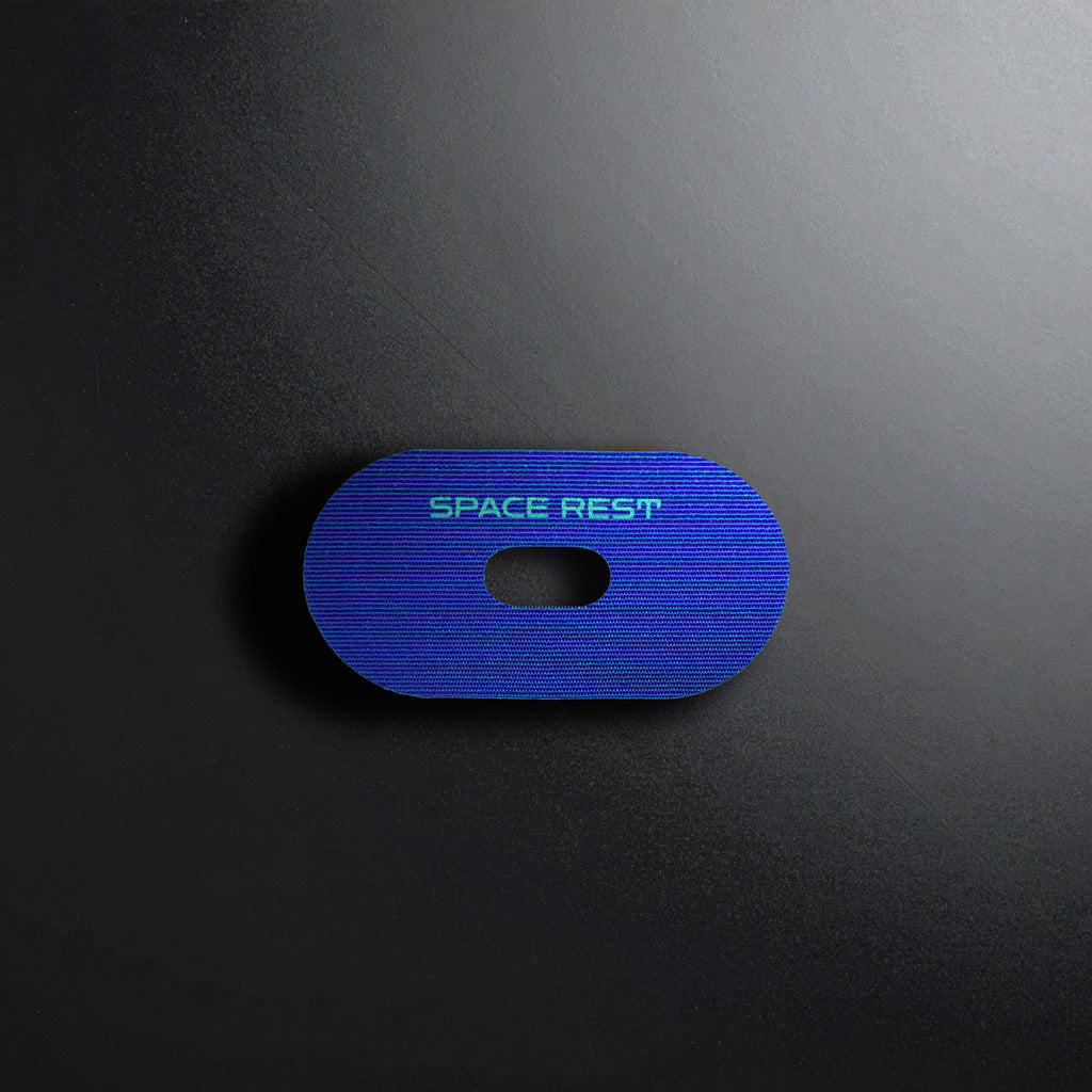 space rest mouth tape closeup